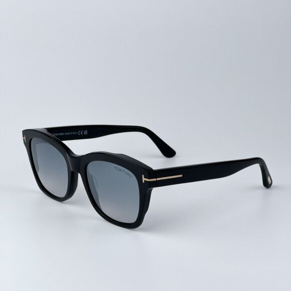 Tom Ford Women Black Gradient Square BRAND NEW Sunglasses LAUREN FT0614/S 01C - Picture 7 of 10